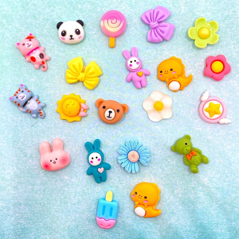 20pcs- Cartoon Kawaii 3D Stickers, Bottle/Phone/Refrigerator/laptop stickers